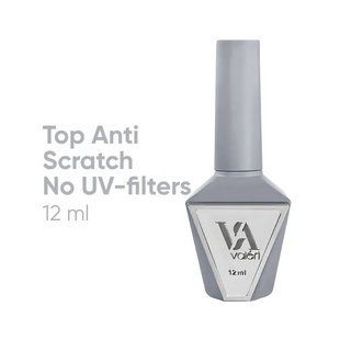 Топ для гель-лаку без липкого шару без УФ-фільтрів, Valeri Anti Scratch Top (no UV-filters), 12 мл NVTAS12nUV фото