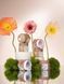 Гель камуфлирующий для наращивания ногтей, Valeri Builder Gel Flower, №06, молочный с зелеными сухоцветами, 15 мл NVBGF15-06 фото 5