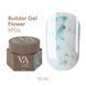 Гель камуфлирующий для наращивания ногтей, Valeri Builder Gel Flower, №06, молочный с зелеными сухоцветами, 15 мл NVBGF15-06 фото 1