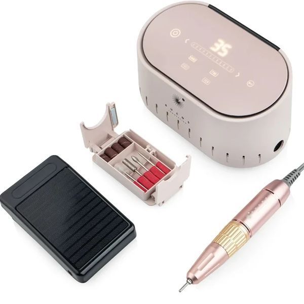 Фрезер для манікюру BUCOS Nail Drill X3 PRO POWDERY (35000/65W) колір: пудровий 1893958697 фото