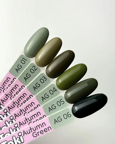 Гель-лак для нігтів, Toki-Toki Autumn Green, №AG04, колір: оливковий, 5 мл 2002AG04 фото