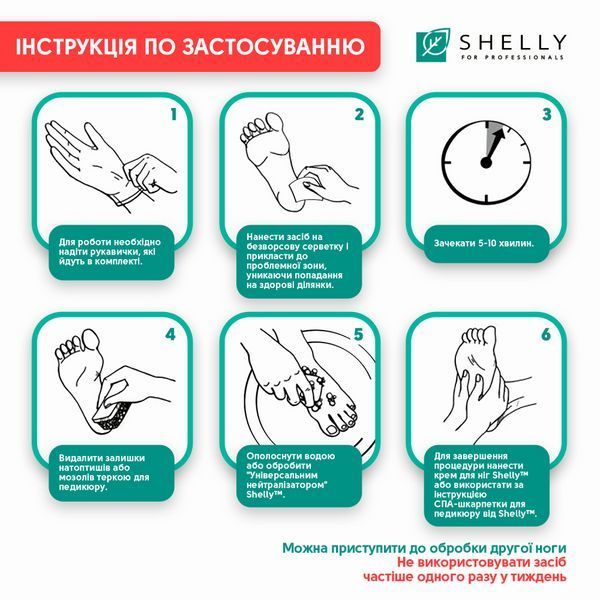 Гель-кератолітик для локального застосування Shelly,&nbsp;М'яке лезо, 100 мл 4823109401440 фото