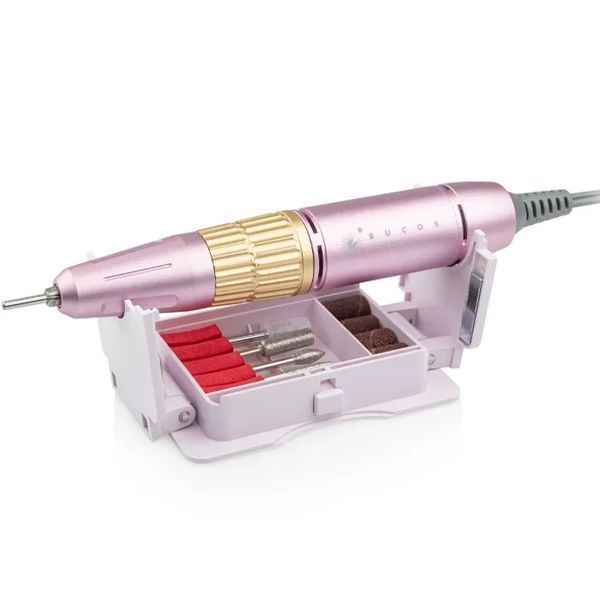 Фрезер для манікюру BUCOS Nail Drill X3 PRO LIGHT PINK&nbsp;(35000/65W) колір: рожевий 1894000082 фото
