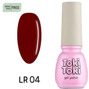 Гель-лак для нігтів, Toki-Toki Lady in Red, №004, колір: темно-червоний, 5 мл 2002LR4 фото