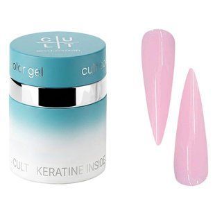 Гель камуфлюючий для нарощування нігтів, Cult Builder Gel Skin Edit, №008, ніжно-рожевий, 30 мл 1258 фото