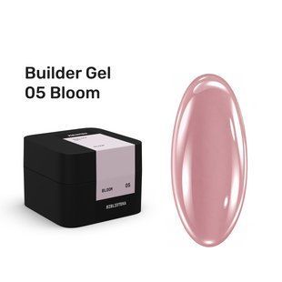 Гель камуфлюючий для нарощування нігтів, BIBLIOTEKA Builder Gel, №05 Bloom, рожевий, 15 мл 00-00006060 фото
