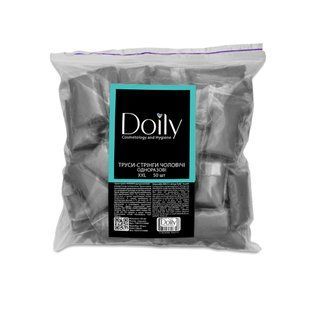 Трусики - стрінги чоловічі одноразові Doily (Дойлі) у пакеті, 40 м/г2, чорні XXL, 50 шт/уп 10015113080 фото