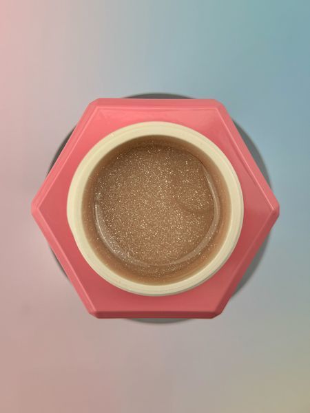 Гель жидкий камуфлирующий для укрепления ногтей, You Are Cute Bottle Gel, №07, бежевый с шиммером, 15 мл 994-4002-1434 фото