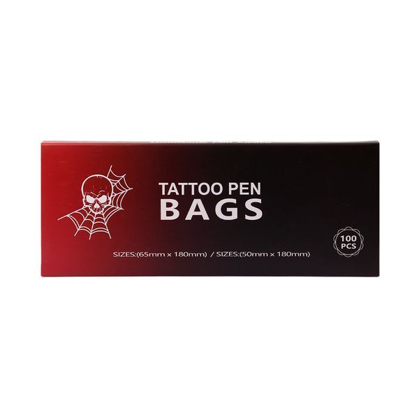Захисний чохол-плівка для тату машинки/ручки фрезера Tattoo Pen Bags, 65х180 мм, колір: блакитний, 100 шт/уп 2500023823 фото