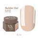 Гель камуфлирующий для наращивания ногтей, Valeri Builder Gel, №08, карамельный, 15 мл NVBG-008 фото 1