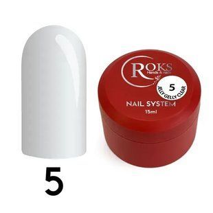 Гель-желе для нарощування нігтів, Roks Jelly Gelly, №05, прозорий, 15 мл 5902500000052 фото