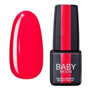Гель-лак для нігтів Baby Moon Dolce Rose, №21, колір: яскравий вогненно-рожевий, 6 мл 5908254000218 фото