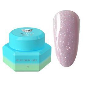 Гель рідкий камуфлюючий для зміцнення нігтів, You Are Cute Bottle Gel, №08, ліловий з шиммером, 15 мл 994-4003-1435 фото