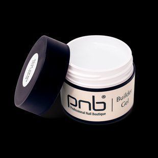 Гель камуфлюючий&nbsp;для нарощування нігтів, PNB Builder Gel, №02 Milky Way, молочний, 15 мл 3114007194 фото