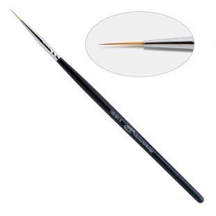 Пензлик лайнер для дизайну нігтів,&nbsp;PNB Nail Art Brush round, №001-s, 10 мм 7310 фото