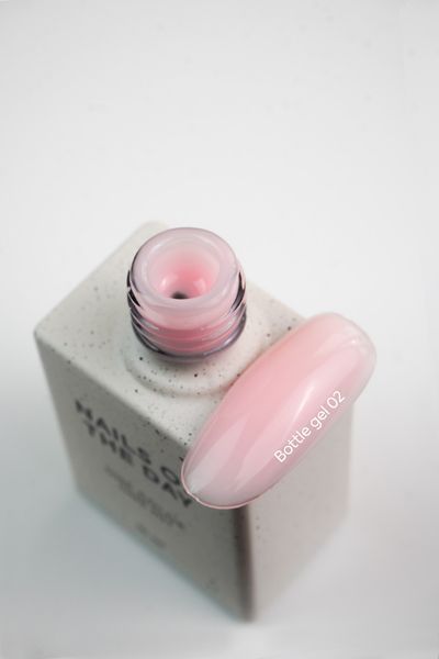 Гель рідкий камуфлюючий для зміцнення нігтів, NAILSOFTHEDAY Bottle Gel, №02, світло-рожевий, 10 мл 3242794508 фото