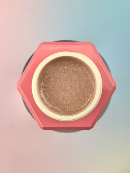 Гель рідкий камуфлюючий для зміцнення нігтів, You Are Cute Bottle Gel, №09, світло-бежевий з шиммером, 15 мл 994-4004-1436 фото