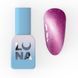 Гель-лак для нігтів з ефектом котячого ока, LUNAmoon Magnetic Cat Eye, №08, колір: фуксія з поталлю, 8 мл 382-6390-1980 фото 1
