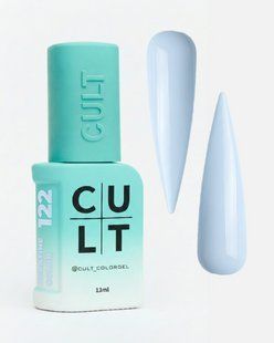 Гель-лак для нігтів, Cult, №122 Jasmine, колір: ніжно-блакитний, 13 мл 1122 фото