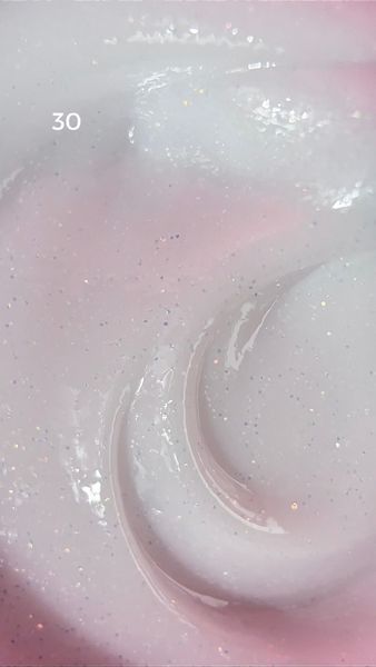 Акрил-гель рідкий для зміцнення нігтів, Edlen Water Acrygel Opal, №30, молочний з опаловими блискітками, 30 мл 4000403030 фото