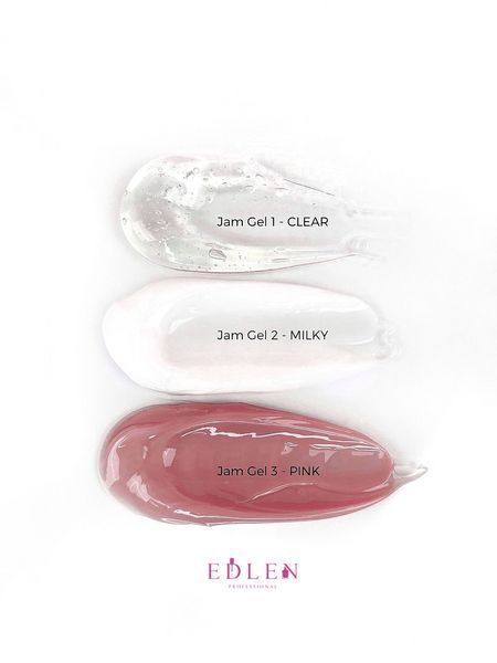 Гель-желе для нарощування нігтів,&nbsp;Edlen Jam Gel, №02, молочний, 15 мл 4000390243 фото