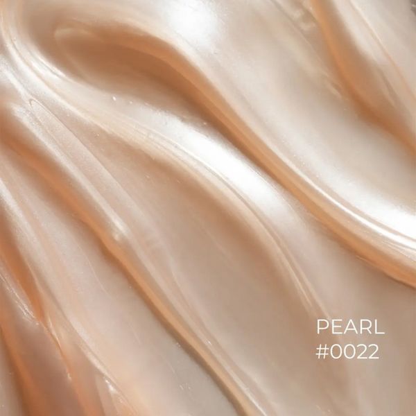 Гель&nbsp;камуфлирующий&nbsp;для наращивания ногтей DNKa Builder Gel Pearl, №0022, Бежевый с жемчужным перламутром, 30 м BGD0022 фото