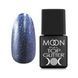 Топ для гель-лака без липкого слоя Moon Full Glitter Blue&nbsp;Top, №04, прозрачный с синим микроблеском, 8 мл 5908254189579 фото 1