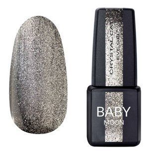 Гель-лак для нігтів з ефектом котячого ока Baby Moon Cat Eye, колір: сріблястий кристал, 6 мл 5905123021138 фото