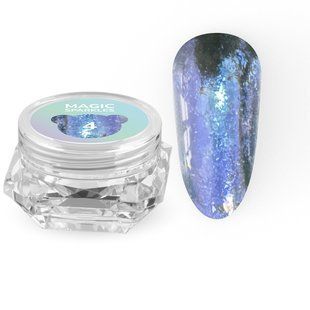 Блестки сухие для дизайна ногтей, You Are Cute Magic Sparkles, №04, цвет: сине-золотистый хамелеон, 0.2 грамм 469-4473 фото