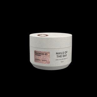 Гель світловідбивний для нарощування нігтів, NAILSOFTHEDAY Builder Gel, №87, рожево-нюдовий з опаловим блиском, 15 мл 3247430031 фото