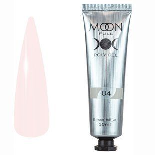 Полігель (акрил-гель) в тубі камуфлюючий Moon Full Poly Gel, №04, Бежевий, 30 мл 5905123023187 фото