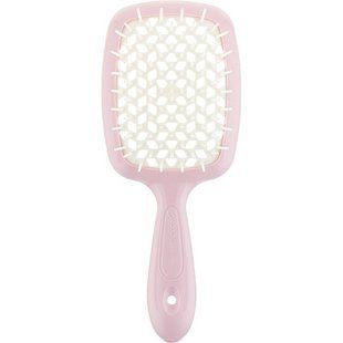 Щітка для волосся, Janeke Superbrush, (оригінал), колір: ніжно рожевий з білим, 1 шт 2037387823 фото