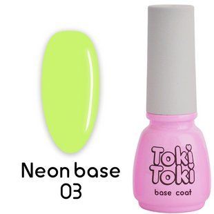 База камуфлююча, Toki-Toki Neon Base, №03, неоново-жовта, 5 мл 2002N03 фото