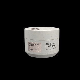 Гель світловідбивний для нарощування нігтів, NAILSOFTHEDAY Builder Gel, №88, бежевий з опаловим блиском, 15 мл 3247431602 фото