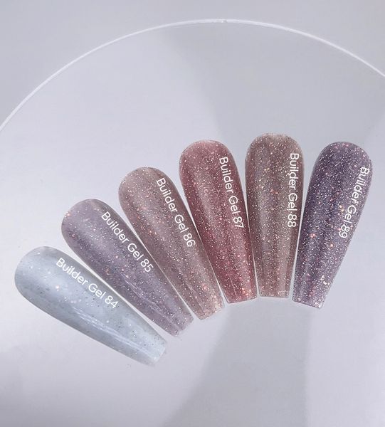 Гель світловідбивний для нарощування нігтів, NAILSOFTHEDAY Builder Gel, №88, бежевий з опаловим блиском, 15 мл 3247431602 фото