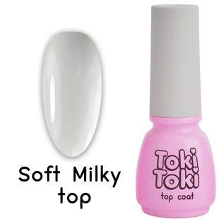 Топ для гель-лака молочный без липкого слоя, Toki-Toki Soft Milky Top, 5 мл 2002610 фото
