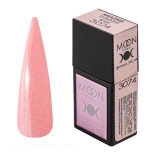 База камуфлююча Moon Full Amazing Shimmer Base, №3074, яскраво-рожева з шиммером, 12 мл 5905123020872 фото
