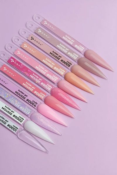 Гель камуфлирующий для наращивания ногтей DNKa Builder Gel Mousse, №0008, бежевый, 30 мл FTBGM0008-30 фото