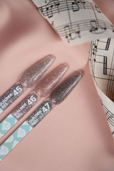 Гель світловідбивний для нарощування нігтів, You Are Cute&nbsp;Builder Gel Flash Melody, №46, золотистий, 15 мл 995-4928-1595 фото