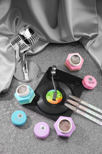 Гель світловідбивний для нарощування нігтів, You Are Cute&nbsp;Builder Gel Flash Melody, №46, золотистий, 15 мл 995-4928-1595 фото