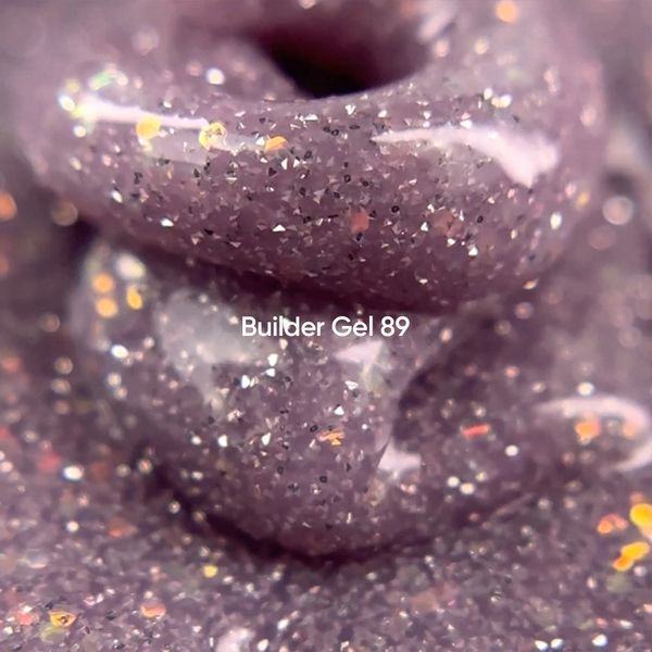 Гель світловідбивний для нарощування нігтів, NAILSOFTHEDAY Builder Gel, №89, холодно-лавандовий з опаловим блиском, 15 мл 4823779530006 фото