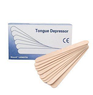 Шпатель деревянный Tongue Depressor, косметический в упаковке, 150 х 16 x 1 мм, 100 шт 2470103947 фото