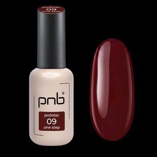 Гель-лак однофазный для ногтей, PNB&nbsp;Podolac one step, №09, цвет: бордовый, 8 мл 3117228455 фото