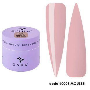 Гель камуфлюючий для нарощування нігтів DNKa Builder Gel Mousse, №0009, персиковий, 15 мл FTBGM0009-15 фото