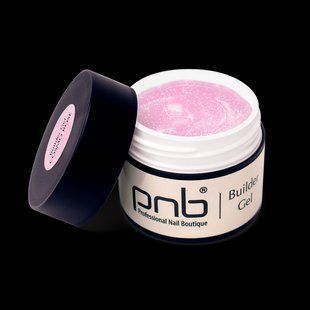 Гель світловідбивний для нарощування нігтів, PNB Builder Gel, Cosmo Rose, рожевий, 15 мл 4312 фото