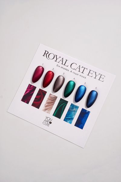 Гель-лак для ногтей с эффектом кошачьего глаза, You Are Cute Royal Cat Eye, №03, цвет: платиново-графитовый, 5 мл 3222653191 фото